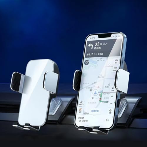 Compatible with Tesla Model 3 / Highland 2025 2024 Phone Mount Holder Auto Clamping Car Phone Mount Air Vent Interior Accessories Fits iPhone Samsung Pixel All Phone – Enhanced Compatibility and Speed