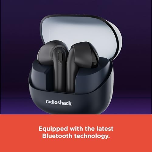 Experience Premium Audio with Radio Shack Live Sound Bluetooth Earbuds: Cutting-Edge Noise Cancellation, IPX5 Waterproof Durability, and Extended Battery Life in Navy Blue – Ideal for Active Lifestyles. Elevate your auditory experience with state-of-the-art noise isolation, ensuring every note and beat resonates without interruption. Specifically designed for resilience, these waterproof earbuds are perfect companions for intense workouts and outdoor adventures, providing reliability on-the-go. Benefit from swift Bluetooth connectivity and a lightweight, ergonomic design that guarantees comfort throughout the day. Constructed with high-grade materials, these stylish earbuds not only enhance your active routine but also deliver long-lasting performance. Discover the ultimate combination of sophistication and functionality with Radio Shack’s Live Sound Earbuds, tailored for both dedicated audiophiles and casual listeners seeking an exceptional audio experience.