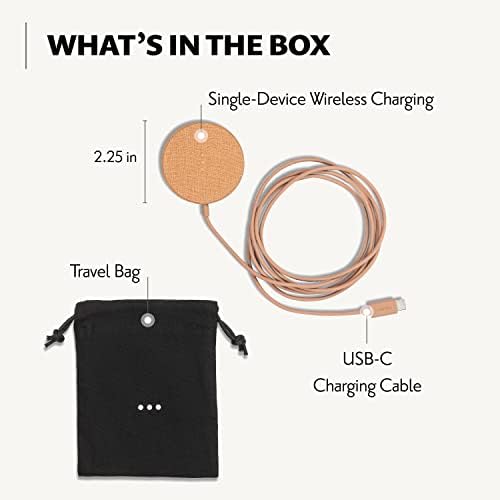 COURANT MAG: 1 Classics Italian Leather Magnetic Charger for Mag Safe i Phones – Luxurious Fast Charging up to 15 W for Models 16, 15, 14, 13, and 12 – Effortless Style Meets Cutting-Edge Technology