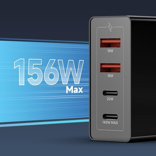 High-Speed 4-Port Car Charging Station with 6.6 FT Cable – HKY 156 W USB-C & QC3.0 Charger for i Phone 15 Pro Max, Samsung S23, Mac Book & More – Ultimate Travel Accessory for Multiple Devices with Enhanced Compatibility and Safety Features