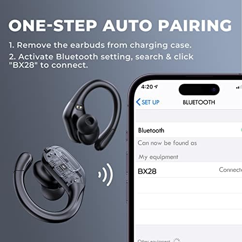 Revolutionary Wireless Earbuds with Bluetooth 5.3 Technology – 75-Hour Playtime, IPX7 Waterproof, and CVC 8.0 Noise Cancellation for Superior Sound Quality and Comfort – Ideal for i Phone & Android Users Seeking Music Freedom and Call Clarity