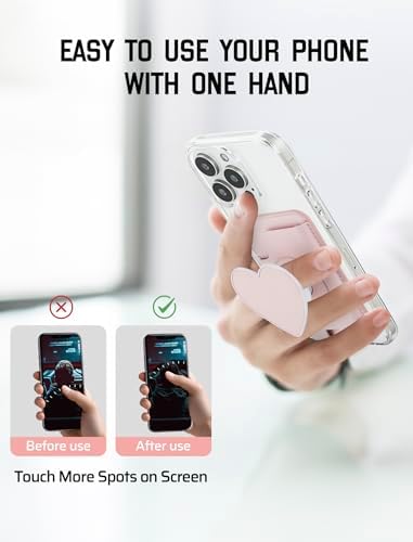 Isee Magnetic Card Holder Wallet for i Phone 16/15/14/13/12 – Chic Light Pink Mag Safe Accessory with Expanding Grip for Secure Card Storage – Compact, Stylish, and Practical Everyday Solution for On-the-Go Convenience