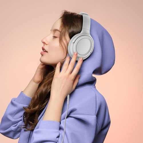 Experience Ultimate Sound Clarity with Stylish Purple USB C Wired Over-Ear Headphones – Immerse Yourself in Exceptional Hi-Fi Stereo Audio and Advanced Noise Isolation for Unmatched Comfort, Ideal for Music Aficionados and Professionals, Fully Compatible with USB C Devices
