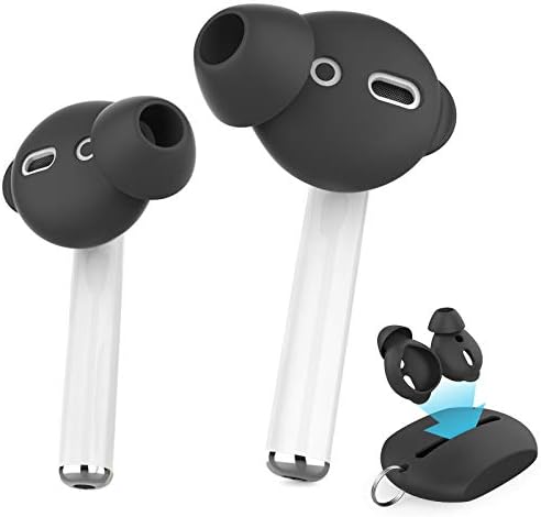 Upgrade Your Listening Game with Aha Style Silicone Ear Tips for Apple Air Pods – 4 Pairs (2 Large & 2 Small) – Exceptional Comfort, Noise Isolation & Customizable Fit for Enhanced Audio Experience
