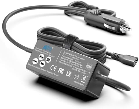 High-Powered KFD NOCO 65 W USB-C Car Charger for NOCO Boost X Jump Starters (GBX45, GBX55, GBX75, GBX155) – Essential 12 V-24 V DC Power Adapter for Fast, Safe Charging of Portable Vehicle Electronics – Compact, Reliable, and Durable Automotive Accessory for On-the-Go Power Solutions