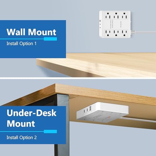 LIDER Ultra-Thin Flat-Face Outlet Extender with 3 Receptacles – Space-Saving Power Strip with 3 ft Cord, ETL-Listed for Safety, Sleek White Design for Modern Interiors – Perfect Solution for Enhanced Device Charging and Versatile Placement