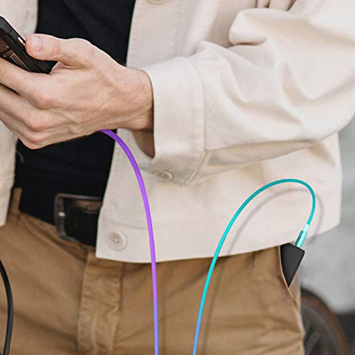 Vibrant USB C to Lightning Charging Cable – 3.3 ft MFi-Certified, Fast Charge for i Phone 14/13/12 Models – Durable Nylon Braided Design with Enhanced Speed and Compatibility for Seamless Connectivity