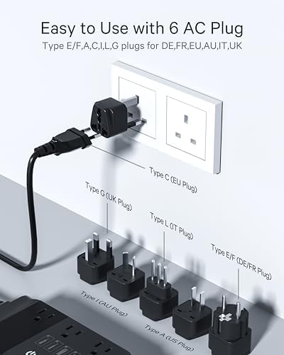 Ultimate 500 W Pure Sine Wave Voltage Converter – Transform 220 V to 110 V for Global Travel – Compact Power Adapter with Dual USB Ports – Optimal Device Protection & Versatile Functionality for International Adventures – Essential for Travelers and Business Professionals
