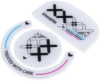 Transform Your Gaming with HUYUN Ultra Strong Glass Mouse Feet Skates for Logi G502 – Precision, Speed, and Effortless Gliding for Unmatched Performance! Enhance Your G502 Experience with Durable, Curved Edge Design for Reduced Friction and Superior Tracking in Competitive Play!