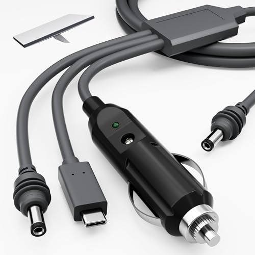 Starlink Mini Power Cable 10FT, 3-in-1 USB-C to DC Car Power Cord, Cigarette Lighter Adapter Cable 100W 12-24V Waterproof Barrel Jack for Starlink Mini – Enhanced Compatibility and Speed