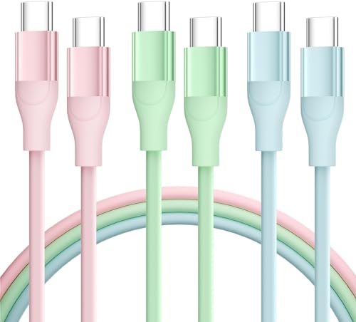 High-Performance 6 ft USB C to USB C Cable – Rapid 60 W Charging & 10 Gbps Data Transfer for Smartphones, Tablets, and Laptops – Durable Reinforced Design for Everyday Use – Essential for Home & Office Connectivity