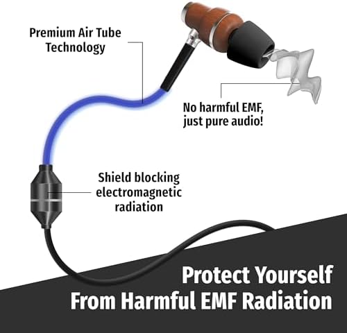 Discover Superior Sound with Symphonized Eco-Friendly Wooden Airtube Earbuds – Immerse Yourself in 3 D Audio Bliss, Deep Bass from 8 mm Drivers, Integrated Mic for Effortless Communication, and Universal 3.5 mm Compatibility – Ergonomically Designed for Comfort During Extended Listening Sessions – Perfect for Audiophiles and Casual Users Alike