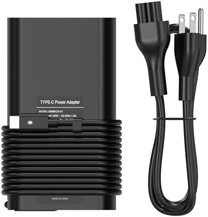 High-Speed 65 W USB-C Laptop Charger for Dell XPS & Latitude Models – Superior Compatibility & Rapid Charging for Enhanced Performance – Durable BULL-TECH Design with Universal 100-240 V Input & PD 3.0 Technology – Perfect Power Solution for Professionals on the Move, Supporting Models 5285, 5290, 7212, 9360, 9380, and More – Experience Reliable Charging Anytime, Anywhere with Advanced Safety Features and Lifetime Replacement Guarantee – Elevate Your Laptop Power Management with This Essential Accessory