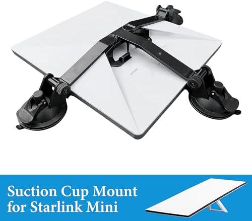 Maximize Your Mobile Connectivity with the Ultimate Portable Starlink Mini Sunroof Suction Cup Mount – Robust, Foldable Design for Car Windows and Sunroofs (Sleek Black) – Strong Suction for Unmatched Stability and Performance