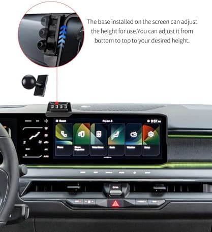 Revolutionize Your Kia EV9 2024 Driving Experience with Our Mag Safe-Compatible Wireless Charging Phone Holder – 12.3-Inch Car Mount Featuring 360° Rotation for Optimal Viewing and Stability – Effortless, Tool-Free Installation for Seamless Connectivity and Enhanced Safety