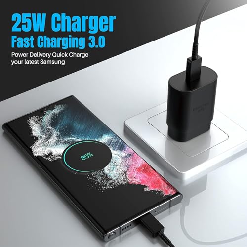 Ultimate 5-Pack 6 ft USB C to C Fast Charging Cables – 60 W Power Delivery for i Phone 16 Series and Galaxy S25, S24, S23, S22 – Durable, Flexible, High-Speed Charging Solution in Sleek White Design for Home & On-the-Go Use