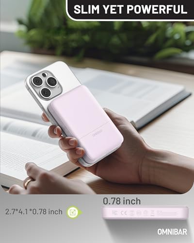 Compact Magnetic Power Bank 10,000 m Ah – Versatile Wireless & USB-C PD 20 W Fast Charger for i Phone 16/15/14 Series – Lightweight, Travel-Friendly Design with Advanced Safety Features for Stress-Free Charging All Day