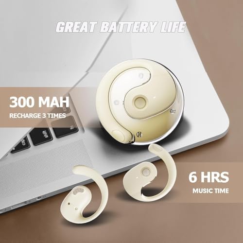 Transform Your Soundscape with Innovative Open Ear Wireless Bone Conduction Earbuds – Sweatproof Bluetooth Headphones for Active Lifestyles – Stay Engaged and Safe in Stylish Black Finish