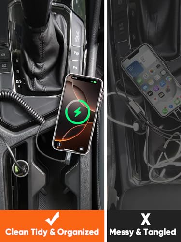Revolutionize Your Charging Experience with the Cable Creation 5 ft Retractable USB-C Coiled Cable – Fast 3 A Charging for Android Auto, Apple Car Play, i Phone 15/16, and More – Durable, Tangle-Free Design for Effortless Data Sync and Seamless Connectivity Across All Type C Devices