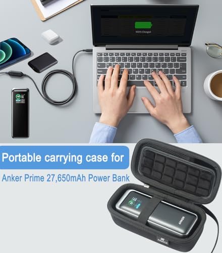 RAIACE Premium Hard Travel Case for Anker Power Bank 27650 m Ah 250 W – Ultimate Protection and Portability in Elegant Gray – Lightweight, Shockproof Design for Safe Storage and Effortless Travel