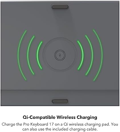 Transform Your Typing Experience with the ZAGG Pro Keyboard 12 – Compact Wireless Charging Multi-Device Keyboard for Windows, mac OS, Android & More – Ergonomically Designed for Comfort & Productivity – Effortless Device Switching for Modern Multitaskers