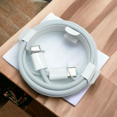 10FT iPhone 16E/15/16 Woven Cable for iPhone 16E(SE4), 15/16 Pro Max, 15/16 Plus Cable, USB C to USB C for AirPods 4, AirPods Pro (2nd Gen), TV Siri Remote, 4K Remote 3rd Gen, TV 4th Gen Charger Cable – Enhanced Compatibility and Speed
