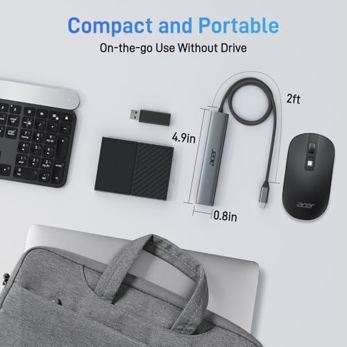 Acer 5-in-1 USB C Hub: Ultimate Multiport Adapter with 4 K HDMI Output, 100 W Power Delivery, and 3 USB-A Ports for Mac Book, i Pad Air, and i Phone 15/16 Pro – Unleash Seamless Connectivity and Fast Charging for All Your Devices!