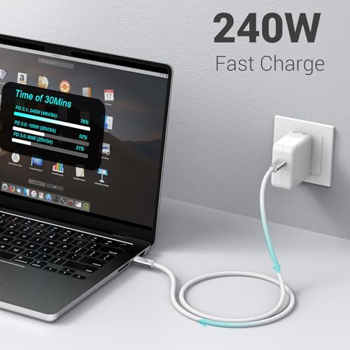 Ultra-Fast 2 FT USB 4 Cable for i Phone 16 Series – 240 W Quick Charge & 40 Gbps Data Transfer – Supports 8 K Video Output & Robust Design for Unmatched Performance and Connectivity