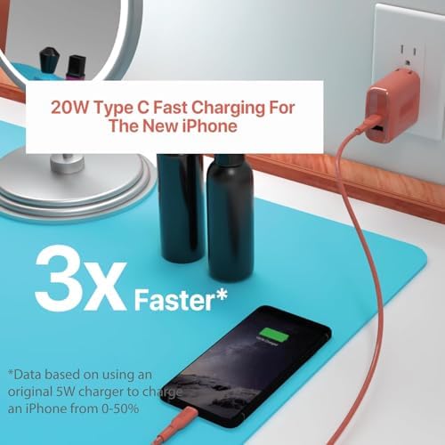 BLACK+DECKER 38 W Dual-Port Fast Charging Wall Adapter – Compact USB-C & Type C Quick Charge Power Supply with Qualcomm QC 3.0 – Perfect for Home, Office & Travel – Versatile PD Charger for Smartphones, Tablets & More