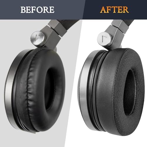 Premium SOULWIT Mesh Earpads for JBL Synchros E50, E50 BT, S500, S700 Wireless Headphones – Ultimate Noise Isolation and Comfort Upgrade in Stylish Black Gold – Durable Replacement Cushions for Enhanced Audio Experience