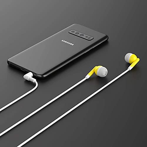Maeline 100-Pack Bulk Earbuds with 3.5 mm Connector – Multi-Color Stereo Earphones for Schools, Events, and Promotions – Superior Sound Quality and Comfort for Everyday Use
