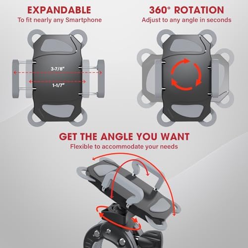 CR-30 Adjustable Clip Mic Stand Phone Holder – Ultimate Versatile Mount for i Phone, Samsung, Pixel & All Smartphones – Perfect for Musicians, Podcasters & Creators – Lightweight, Portable Design with Superior Stability in Chic Grey Finish – Revolutionize Your Recording & Streaming Experience with Unmatched Convenience and Performance