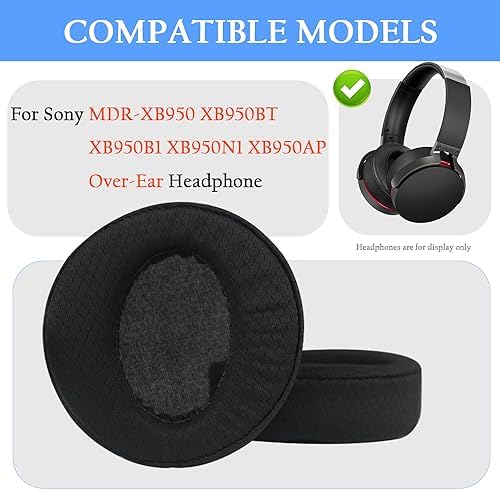 Transform Your Sony Headphones with Premium Sweatproof Earpads – Quick Fit Replacement Cushions Featuring Breathable Mesh & Advanced Isolation Foam for Ultimate Comfort and Sound Quality in Gaming & Music (Stylish Blue)