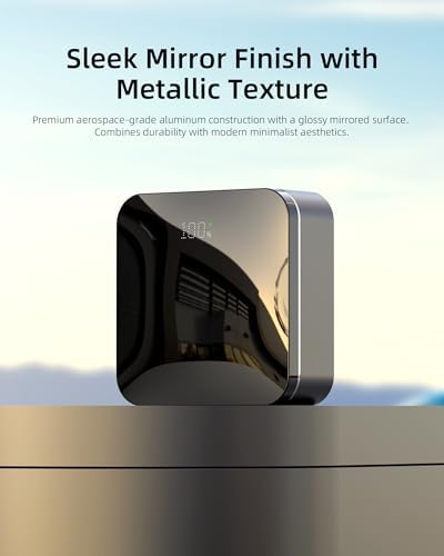 T-CORE 10,000 m Ah Mini Power Bank – Ultra-Compact Fast Charging Portable Charger with Built-in USB-C Cable for Seamless Compatibility with i Phone 15/16 and Samsung Devices – Essential Travel Companion for Camping and On-the-Go Power Solutions