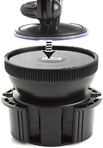 Transform Your Driving Experience with the USA GEAR Adjustable Cup Holder Mounting Pad Adapter – Versatile Suction Pad for Securely Holding Phones, Qi Chargers, and More – Fits Cup Holders Up to 3.75 Inches – Ultimate Stability and Enhanced Compatibility for Dash Mount Holders and Essential Devices