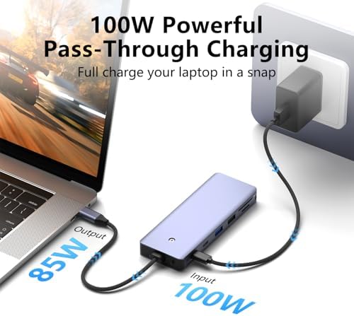 Revolutionary 8-in-1 USB-C Hub with M.2 NVMe/SATA SSD Enclosure – Experience Blazing 10 Gbps Data Transfer, Crystal-Clear 4 K HDMI Output, and Robust 100 W Power Delivery – Ultimate Connectivity Solution for XPS Users and Tech Savvy Professionals