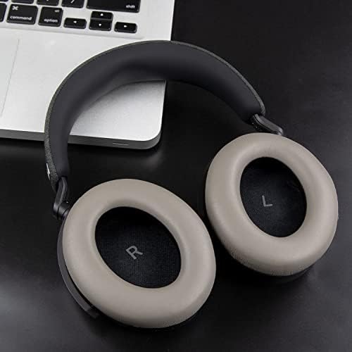 Transform Your Sennheiser Momentum 4 with SOULWIT Premium High-Density Noise-Isolating Protein Leather Earpads – Ultimate Comfort and Sound Clarity Enhancements – Stylish Grey Finish for an Elevated Audio Experience