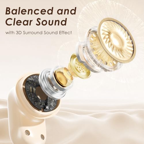 Ultra-Compact Bluetooth 5.4 Sport Earbuds for Small Ears – IPX5 Waterproof Mini Earbuds with Exceptional Stereo Sound Quality for Active Lifestyles – Discreet Comfort for All-Day Use