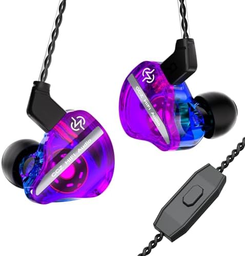 CCZ DC02 Hi-Fi In-Ear Monitors – Premium Wired Earbuds for Musicians and Audio Lovers – Cutting-Edge Dual Magnetic Circuit Technology for Superior Sound Clarity and Noise Isolation – Robust 4 N OFC Cable for Enhanced Durability – Perfect for Studio Use, Live Performances, and Everyday Listening (Sleek Black, No Microphone) – Transform Your Music Experience with Unmatched Fidelity