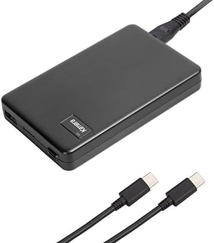 60 W USB Type-C Laptop Charger – Dual Port AC Power Adapter for Mac Book Pro, HP Spectre, Chromebook & More – Fast Charging & Universal Compatibility for All Devices – Compact Design for Travel & Home Use – Built-in Safety Microchip for Enhanced Protection