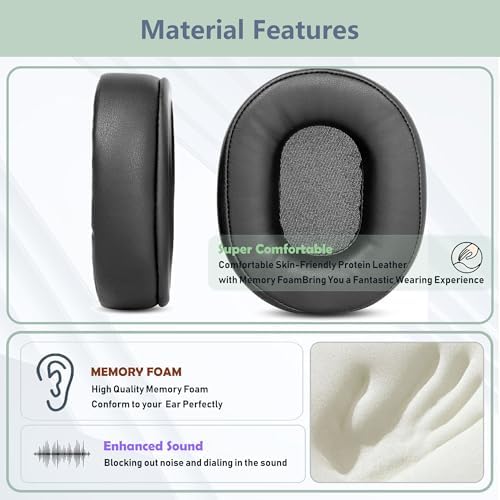 Ultimate Comfort Replacement Earpads for Razer Barracuda X Wireless Gaming Headphones – Premium Protein Leather & Adaptive Memory Foam for Enhanced Audio Experience and Durability