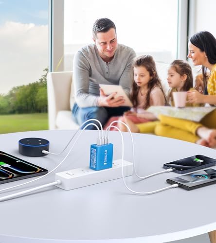 Efficient 50 W Dual USB-C Wall Charger Duo – Rapid Multi-Device Power Adapter for i Phone 16/15/14/13/12, i Pads, and Android Smartphones – Compact Fast Charging Solution for On-the-Go Professionals