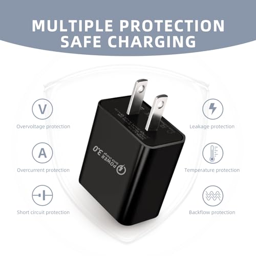 Motorola USB C Fast Charger Duo – 10 FT Type C Cables for Razr, Edge, and G Power Devices – High-Speed Quick Charge Adapter for Ultimate Convenience – Lightweight, Durable, and Perfect for Travel Charging