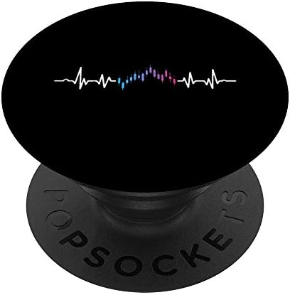 Heartbeat Pulse Stock Day Trader Forex Trading Investor PopSockets PopGrip: Swappable Grip for Phones & Tablets – Enhanced Compatibility and Speed