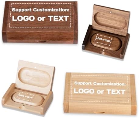 Elegant Maple Wood USB 3.0 Flash Drive – 32 GB Super-Speed Jump Drive Box by FEWINA, Perfect Gift for Photographers, Stylish Data Storage Solution for Weddings, Anniversaries, and Birthdays, Unique Wooden USB Stick with Enhanced Compatibility