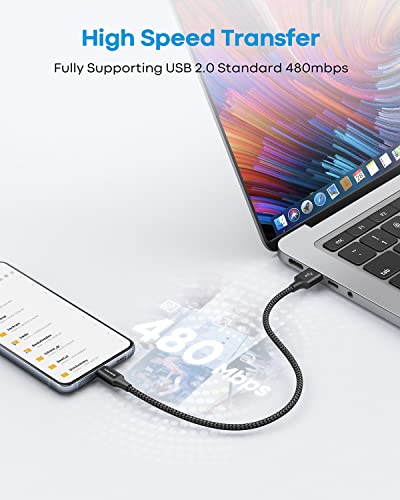 10-Foot Braided USB C Cable Trio – Fast Charging 3 A – Perfect for i Phone 16/15 Pro Max & Samsung Galaxy S Series – Durable Design for Home, Office, and Travel – Ultimate Compatibility & Efficiency in Charging and Data Transfer