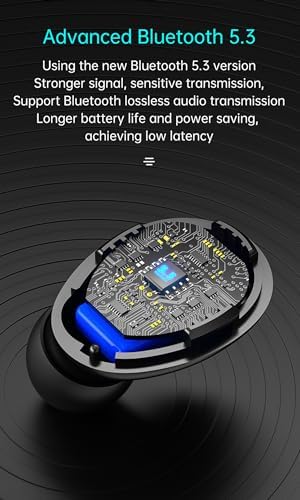 Premium Bluetooth 5.3 True Wireless Earbuds – Model 29 with IP7 Waterproof Rating for Ultimate Performance in Sports and Everyday Use – Ergonomic Touch Control Design with LED Battery Indicator for Enhanced Comfort and Seamless Communication – Perfect for Audiophiles and Active Lifestyles