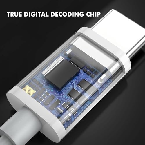 Ultimate USB C Earbuds Duo – Premium Wired Headphones with Noise Cancellation for i Phone 16/15 Pro Max Plus & Galaxy Devices – Exceptional Audio Clarity, Built-in Mic & Remote for Effortless Control – Perfect for Travel & Daily Use