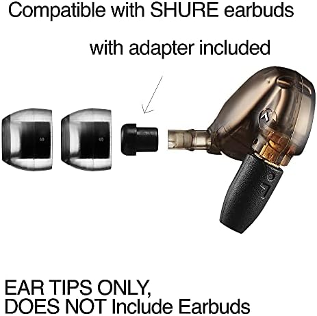 Upgrade Your Listening Experience with AZLA Crystal Standard (L) Earbud Tips – Premium Noise-Canceling Replacement for Wireless Headphones – Compatible with Shure, Sony, Beats, Sennheiser, Jabra, and JBL – Enhanced Comfort and Acoustic Clarity for Extended Use