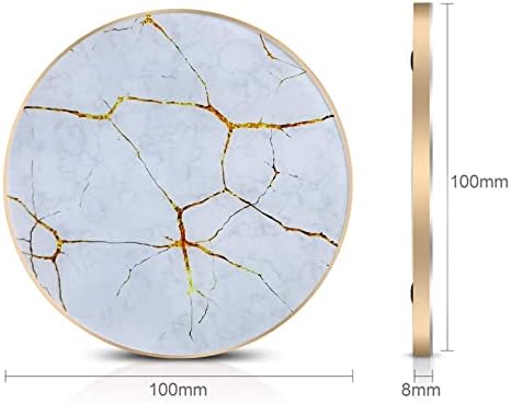 Omio Marble Wireless Fast Charging Pad – Luxurious Qi Charger for i Phone 16 Pro Max/15/14/13 & Galaxy Z Flip 6/Z Fold 6/S24 Ultra/S23 – Ultra-Fast Power Delivery with Sophisticated Marble Finish, Universal Compatibility for All Qi-Enabled Devices – Elevate Your Charging Experience Today